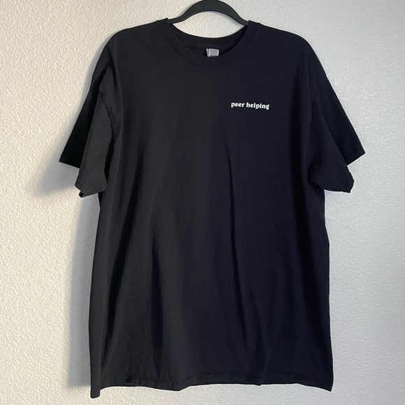 Peer Helping Men’s Short Sleeve Graphic Tee XL Black - Picture 3 of 9